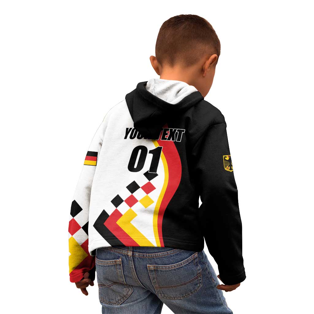 Custom Germany Football Kid Hoodie Auf gehts Deutschland Girls - Wonder Print Shop