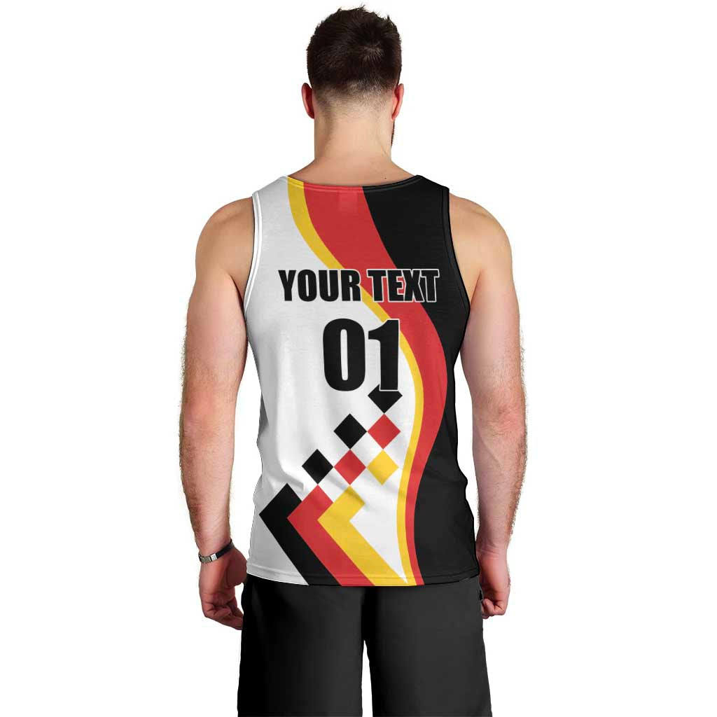 Custom Germany Football Men Tank Top Auf gehts Deutschland Girls - Wonder Print Shop