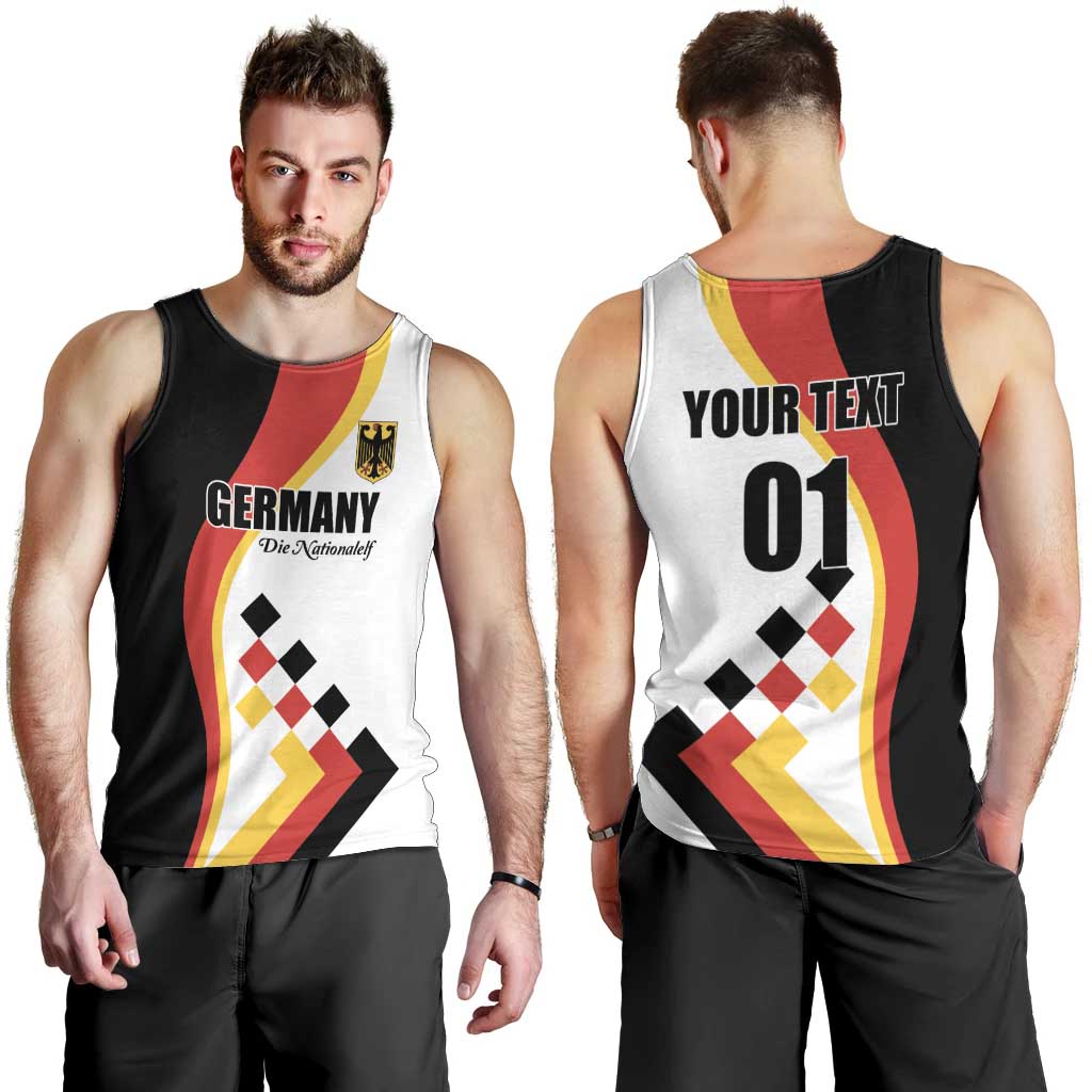 Custom Germany Football Men Tank Top Auf gehts Deutschland Girls - Wonder Print Shop