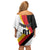 Custom Germany Football Off Shoulder Short Dress Auf gehts Deutschland Girls - Wonder Print Shop