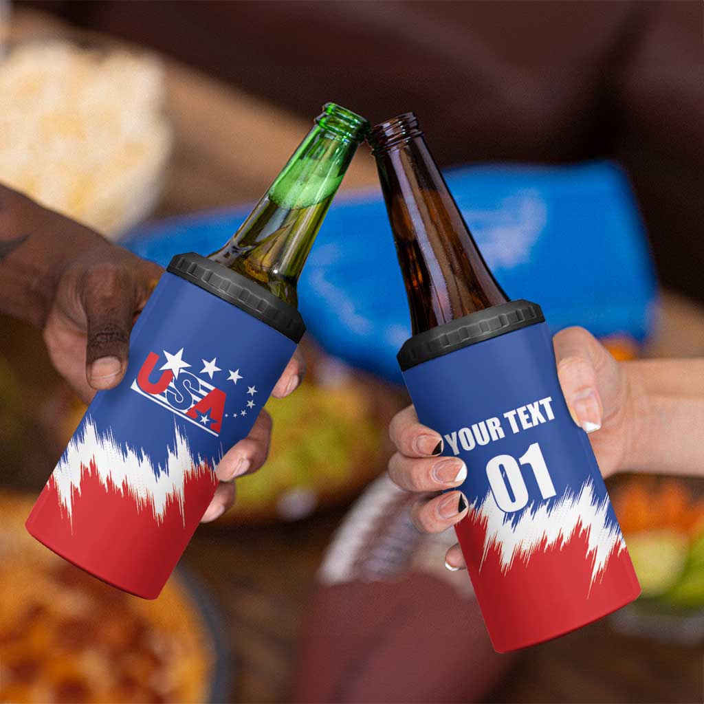 Custom USA Soccer 4 in 1 Can Cooler Tumbler Always Possible Todo Es Posible - Wonder Print Shop