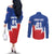 Custom USA Soccer Couples Matching Off The Shoulder Long Sleeve Dress and Long Sleeve Button Shirt Always Possible Todo Es Posible