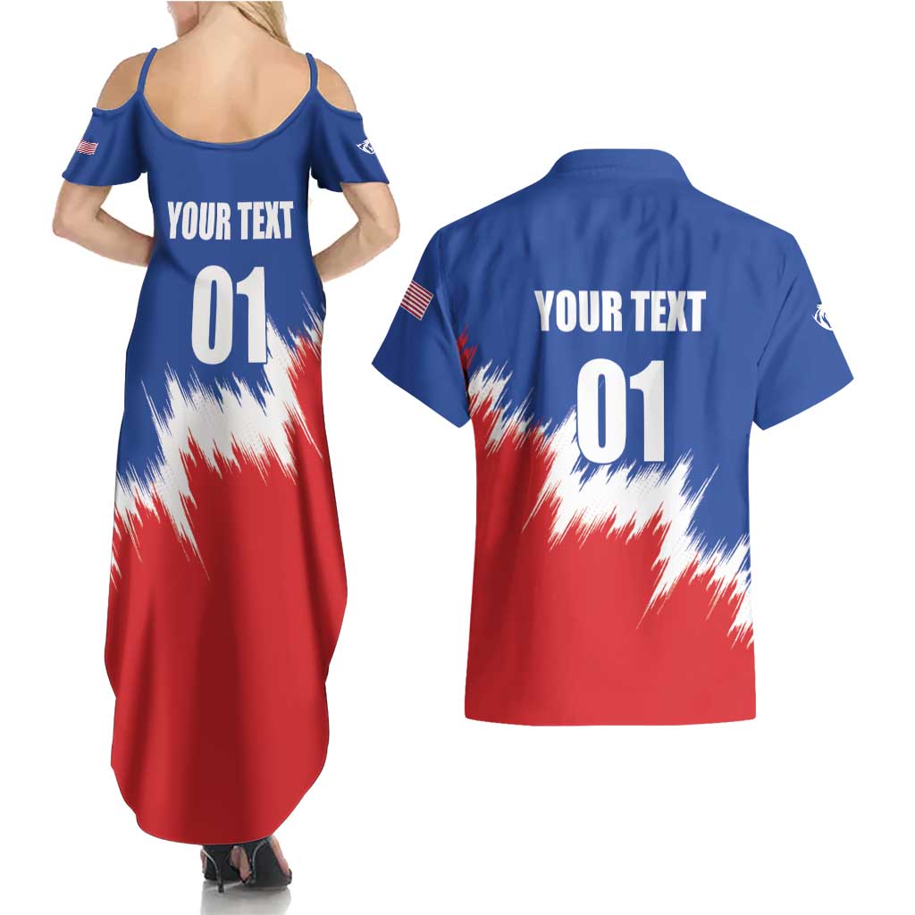 Custom USA Soccer Couples Matching Summer Maxi Dress and Hawaiian Shirt Always Possible Todo Es Posible - Wonder Print Shop