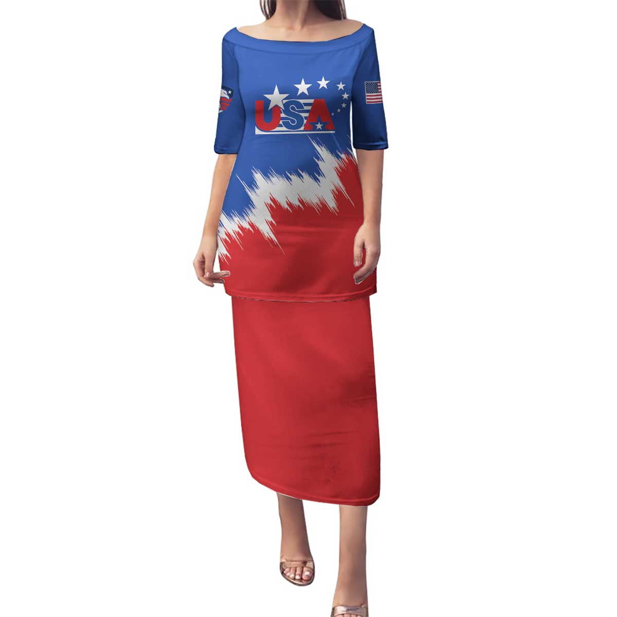 Custom USA Soccer Family Matching Puletasi and Hawaiian Shirt Always Possible Todo Es Posible - Wonder Print Shop