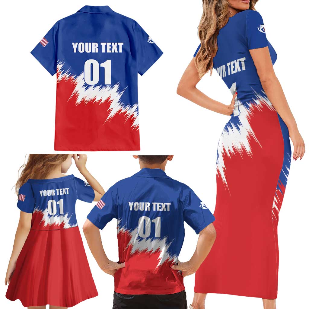 Custom USA Soccer Family Matching Short Sleeve Bodycon Dress and Hawaiian Shirt Always Possible Todo Es Posible - Wonder Print Shop