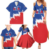 Custom USA Soccer Family Matching Summer Maxi Dress and Hawaiian Shirt Always Possible Todo Es Posible - Wonder Print Shop