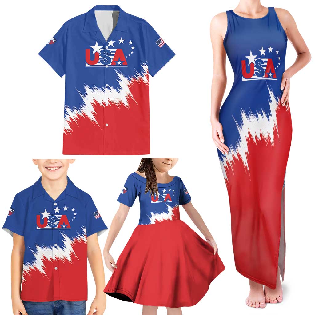 Custom USA Soccer Family Matching Tank Maxi Dress and Hawaiian Shirt Always Possible Todo Es Posible - Wonder Print Shop