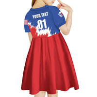 Custom USA Soccer Kid Short Sleeve Dress Always Possible Todo Es Posible - Wonder Print Shop