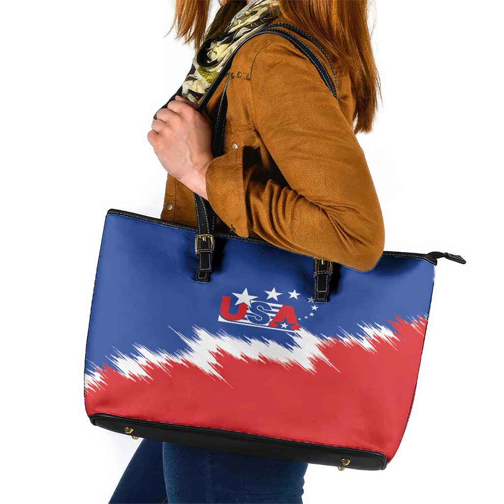 USA Soccer Leather Tote Bag Always Possible Todo Es Posible - Wonder Print Shop