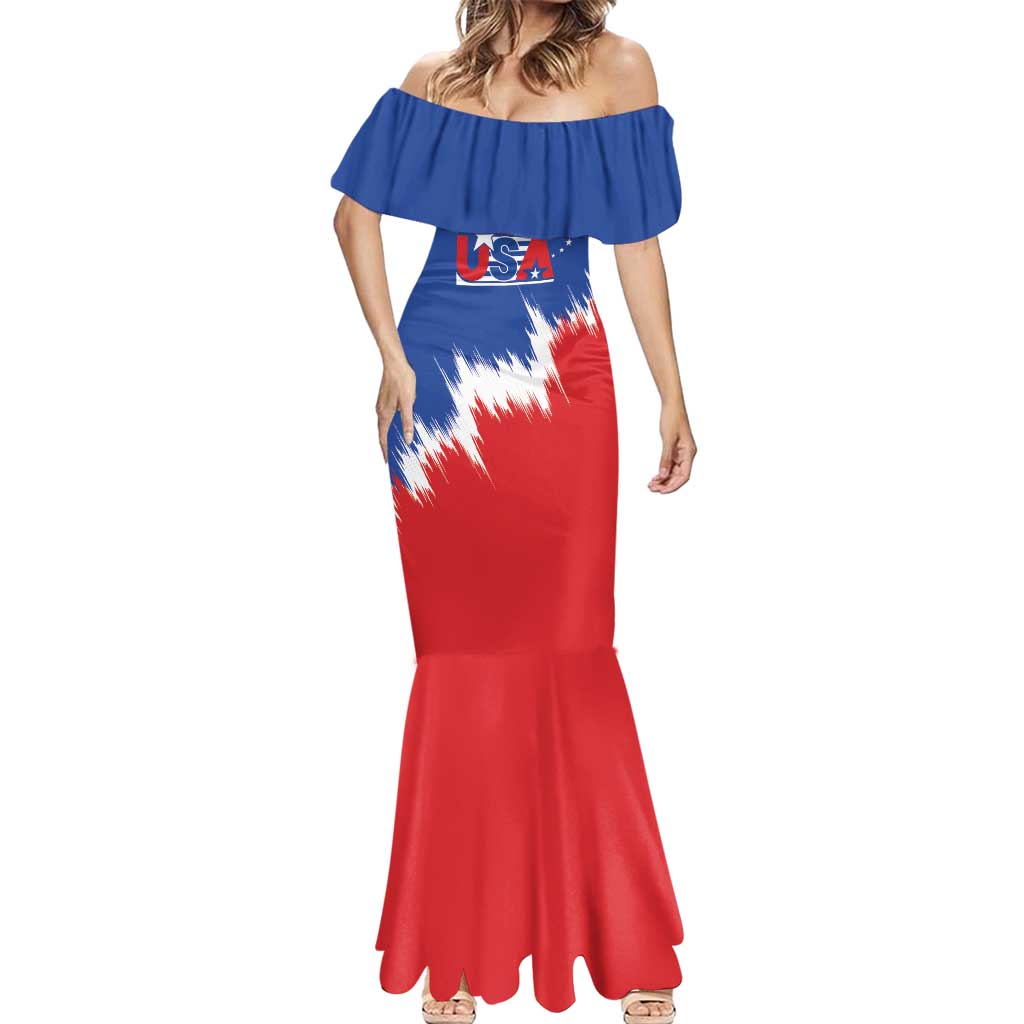 Custom USA Soccer Mermaid Dress Always Possible Todo Es Posible - Wonder Print Shop