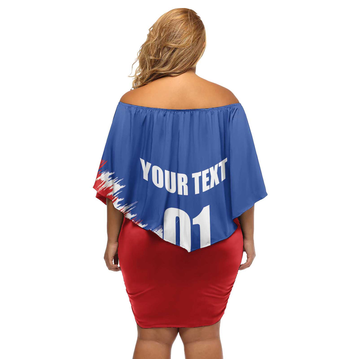 Custom USA Soccer Off Shoulder Short Dress Always Possible Todo Es Posible - Wonder Print Shop