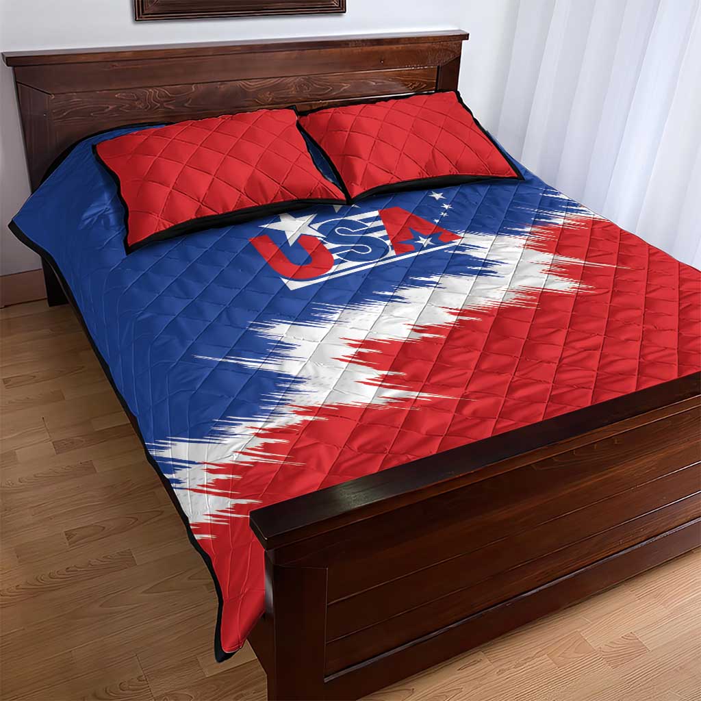 USA Soccer Quilt Bed Set Always Possible Todo Es Posible - Wonder Print Shop