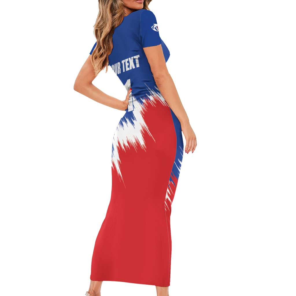Custom USA Soccer Short Sleeve Bodycon Dress Always Possible Todo Es Posible - Wonder Print Shop