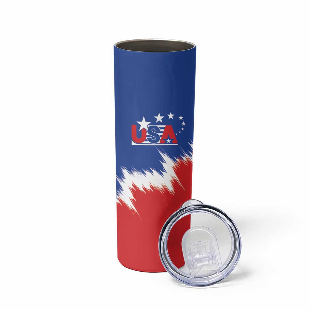 Custom USA Soccer Skinny Tumbler Always Possible Todo Es Posible - Wonder Print Shop