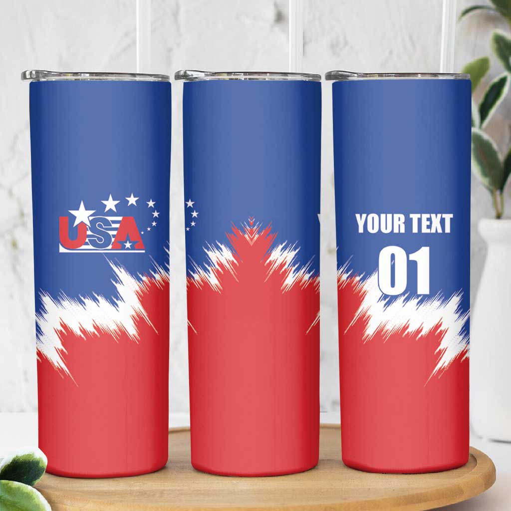 Custom USA Soccer Skinny Tumbler Always Possible Todo Es Posible - Wonder Print Shop