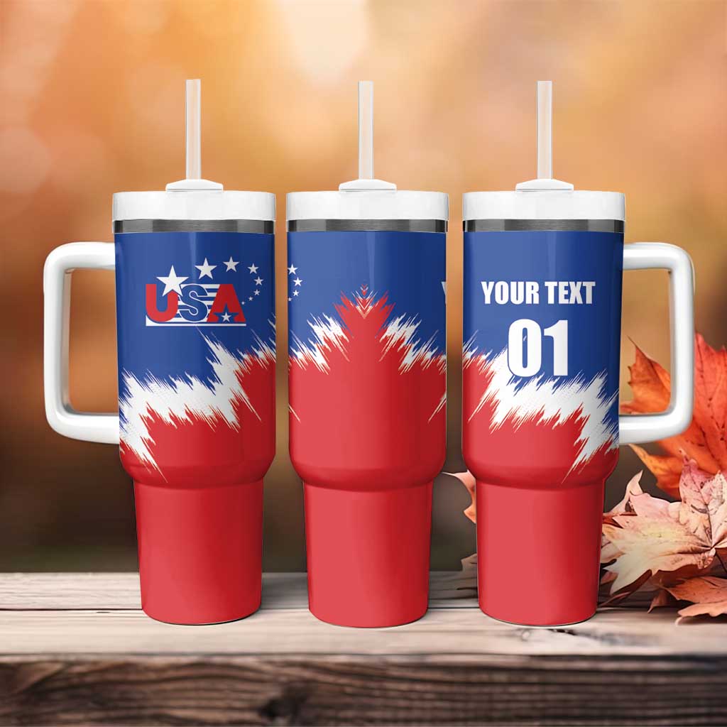 Custom USA Soccer Tumbler With Handle Always Possible Todo Es Posible - Wonder Print Shop