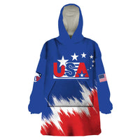 Custom USA Soccer Wearable Blanket Hoodie Always Possible Todo Es Posible - Wonder Print Shop