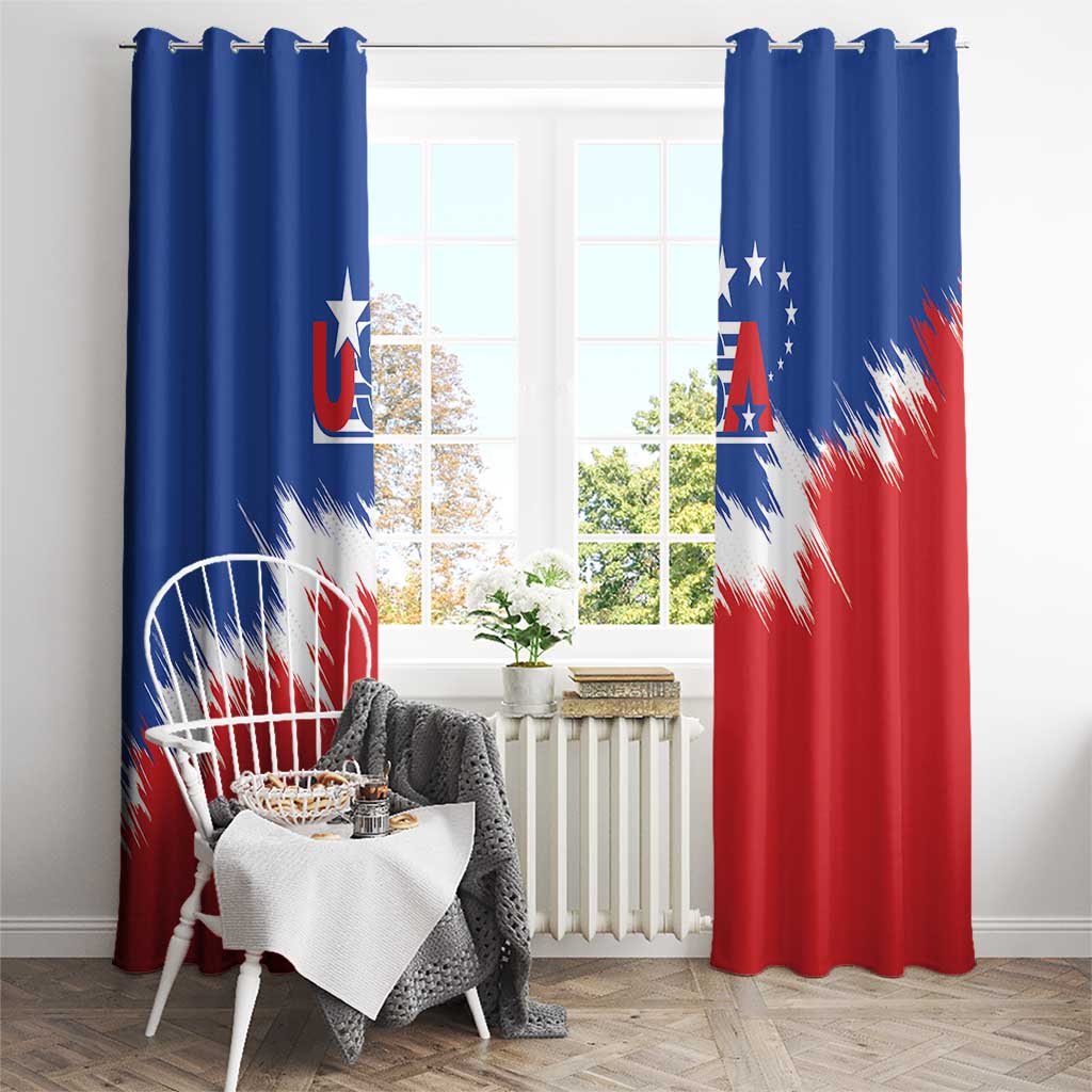 USA Soccer Window Curtain Always Possible Todo Es Posible - Wonder Print Shop