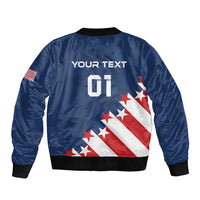Custom USA Soccer Bomber Jacket Play To Win - Wonder Print Shop