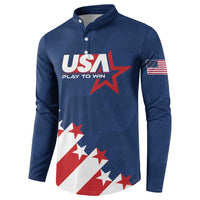 Custom USA Soccer Button Sweatshirt Play To Win - Wonder Print Shop