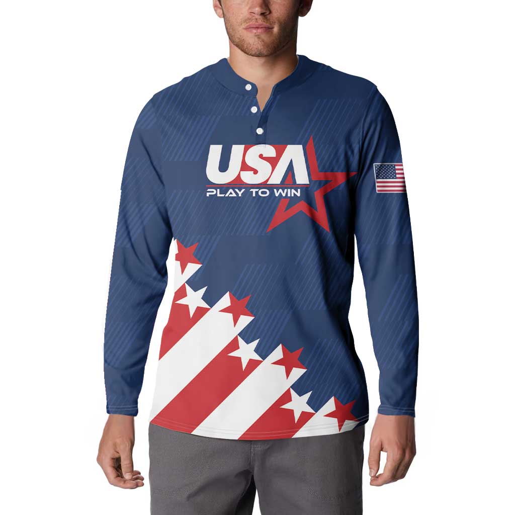 Custom USA Soccer Button Sweatshirt Play To Win - Wonder Print Shop