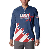 Custom USA Soccer Button Sweatshirt Play To Win - Wonder Print Shop