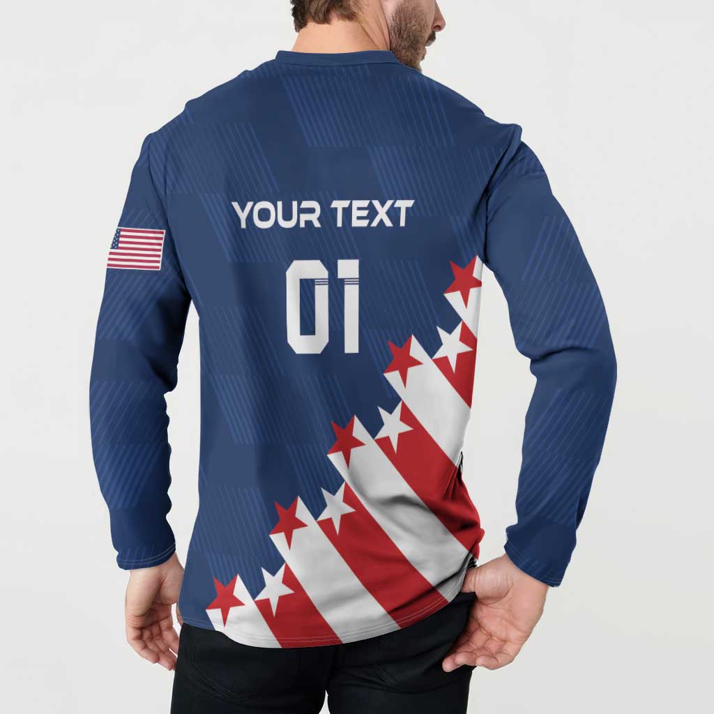 Custom USA Soccer Button Sweatshirt Play To Win - Wonder Print Shop