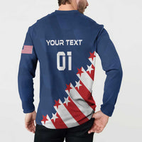 Custom USA Soccer Button Sweatshirt Play To Win - Wonder Print Shop