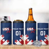 Custom USA Soccer 4 in 1 Can Cooler Tumbler Play To Win - Wonder Print Shop