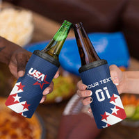 Custom USA Soccer 4 in 1 Can Cooler Tumbler Play To Win - Wonder Print Shop