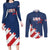 Custom USA Soccer Couples Matching Long Sleeve Bodycon Dress and Long Sleeve Button Shirt Play To Win - Wonder Print Shop