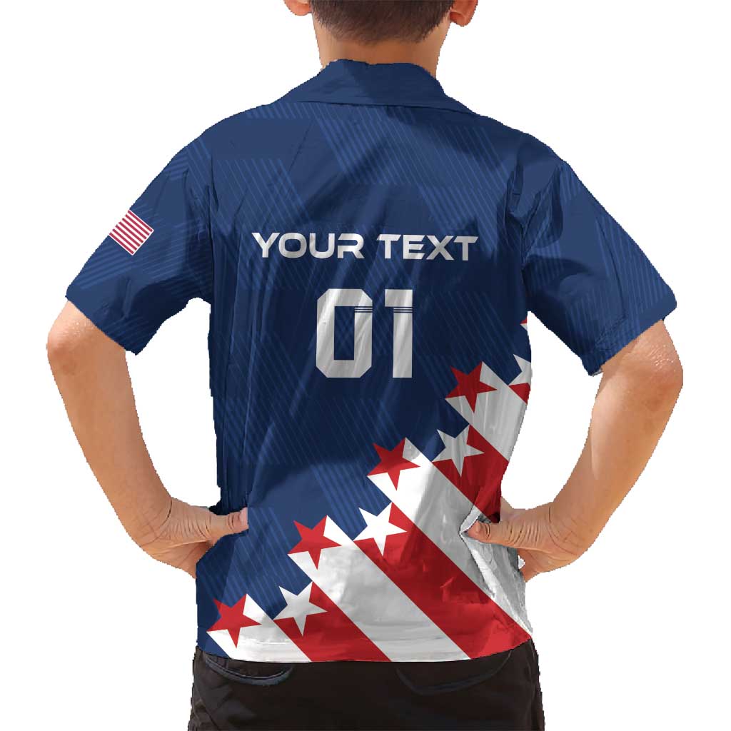 Custom USA Soccer Family Matching Long Sleeve Bodycon Dress and Hawaiian Shirt Play To Win - Wonder Print Shop