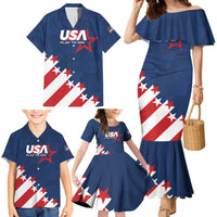 Custom USA Soccer Family Matching Mermaid Dress and Hawaiian Shirt Play To Win - Wonder Print Shop