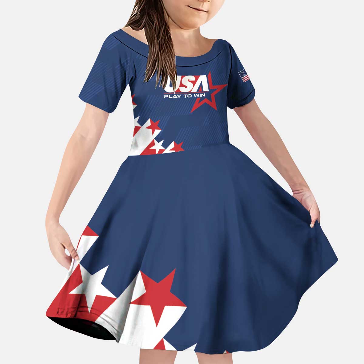 Custom USA Soccer Family Matching Puletasi and Hawaiian Shirt Play To Win - Wonder Print Shop