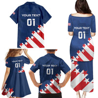 Custom USA Soccer Family Matching Puletasi and Hawaiian Shirt Play To Win - Wonder Print Shop
