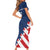 Custom USA Soccer Family Matching Short Sleeve Bodycon Dress and Hawaiian Shirt Play To Win - Wonder Print Shop