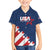 Custom USA Soccer Family Matching Short Sleeve Bodycon Dress and Hawaiian Shirt Play To Win - Wonder Print Shop