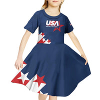 Custom USA Soccer Kid Short Sleeve Dress Play To Win - Wonder Print Shop