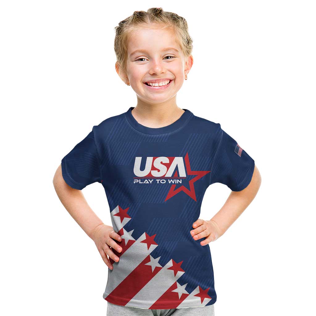 Custom USA Soccer Kid T Shirt Play To Win - Wonder Print Shop