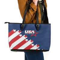 USA Soccer Leather Tote Bag Play To Win - Wonder Print Shop