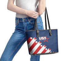 USA Soccer Leather Tote Bag Play To Win - Wonder Print Shop