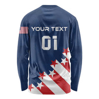 Custom USA Soccer Long Sleeve Shirt Play To Win - Wonder Print Shop