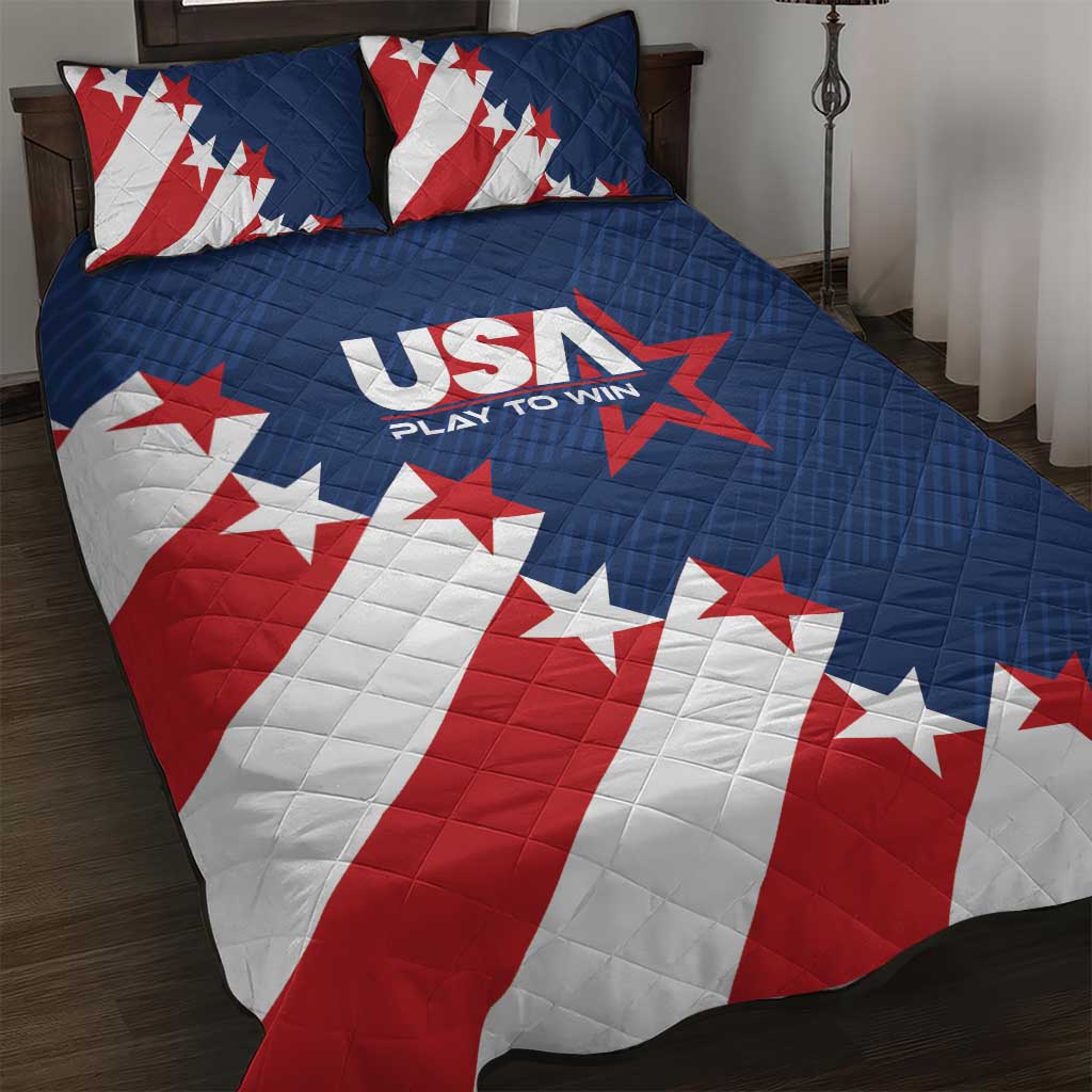 USA Soccer Quilt Bed Set Play To Win - Wonder Print Shop