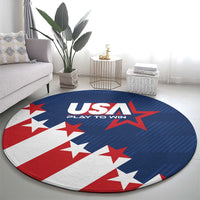 USA Soccer Round Carpet Play To Win