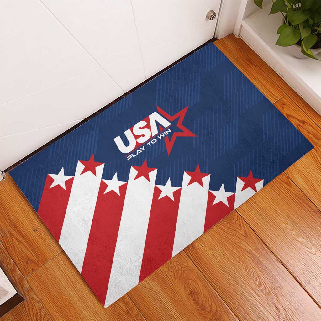 USA Soccer Rubber Doormat Play To Win - Wonder Print Shop