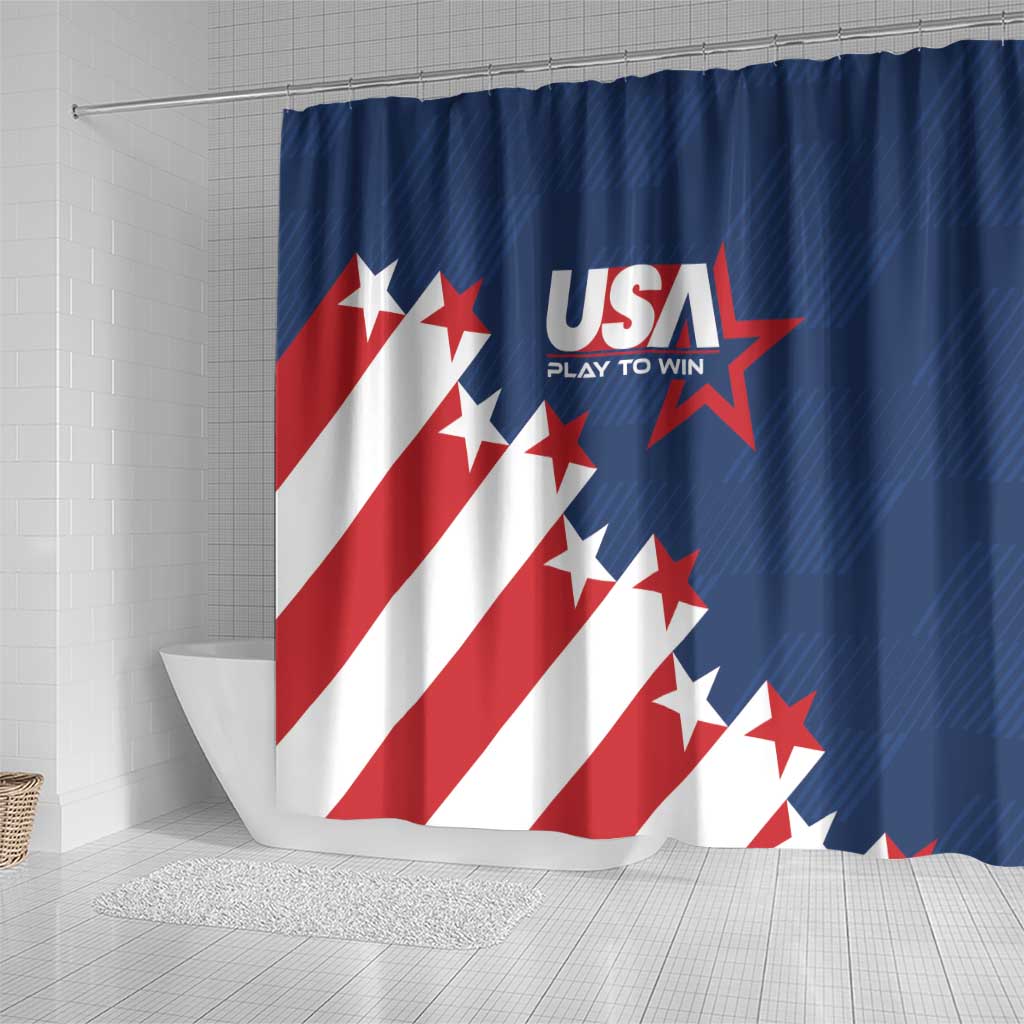 USA Soccer Shower Curtain Play To Win
