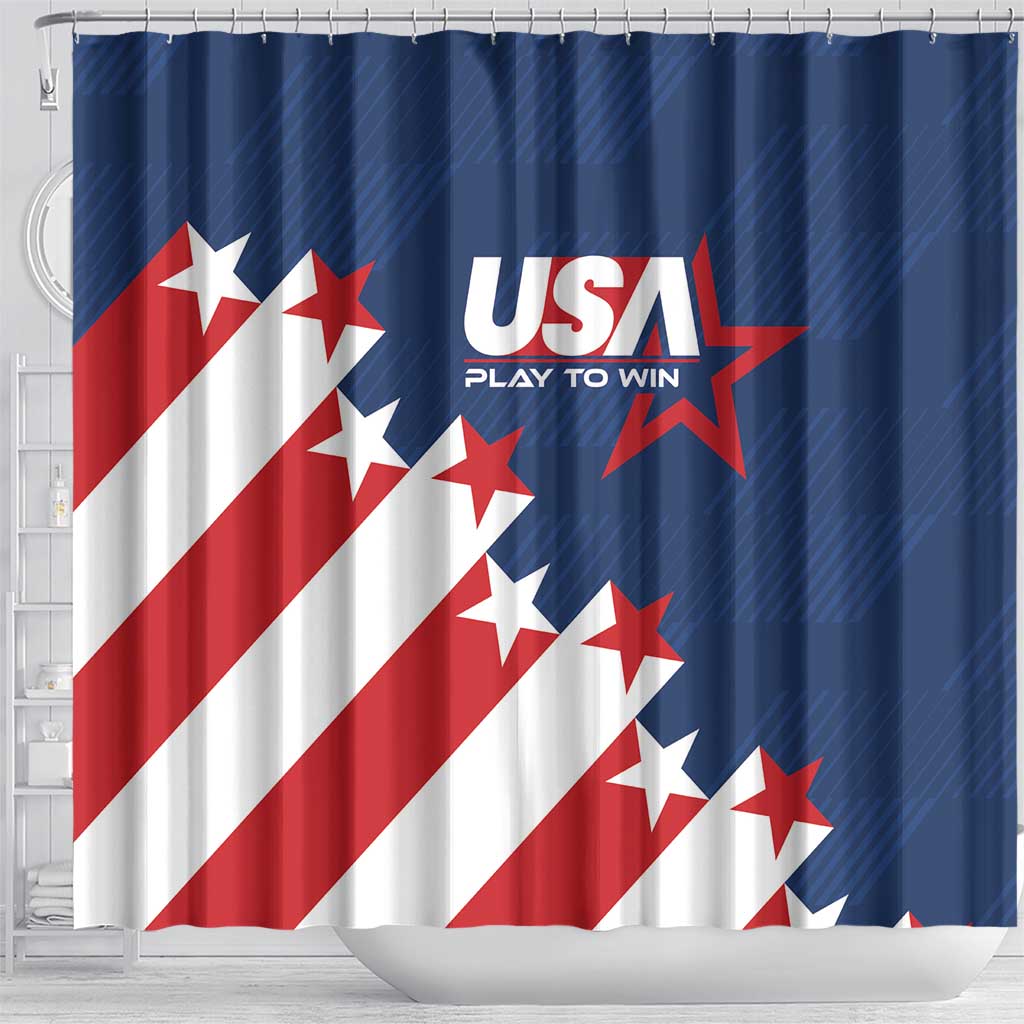 USA Soccer Shower Curtain Play To Win