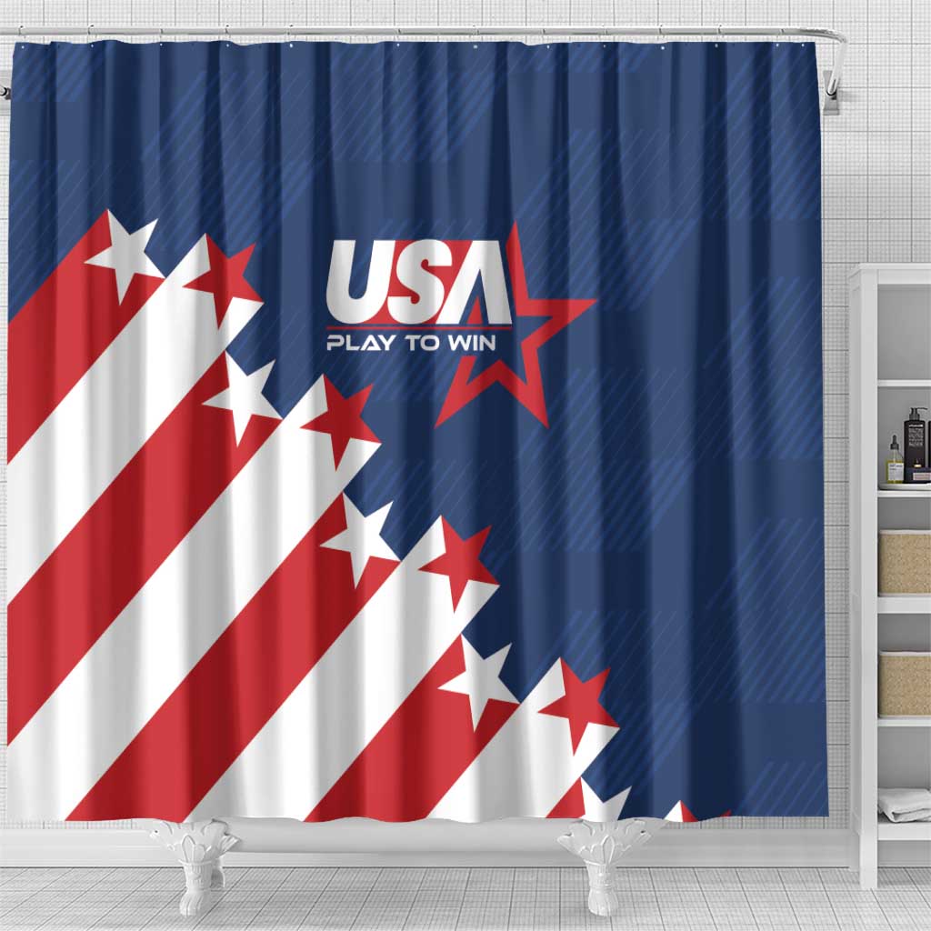 USA Soccer Shower Curtain Play To Win