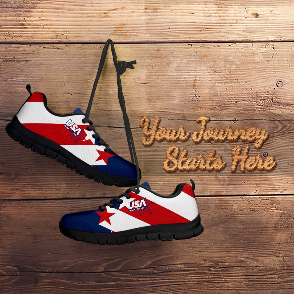 Custom USA Soccer Sneakers Play To Win - Wonder Print Shop