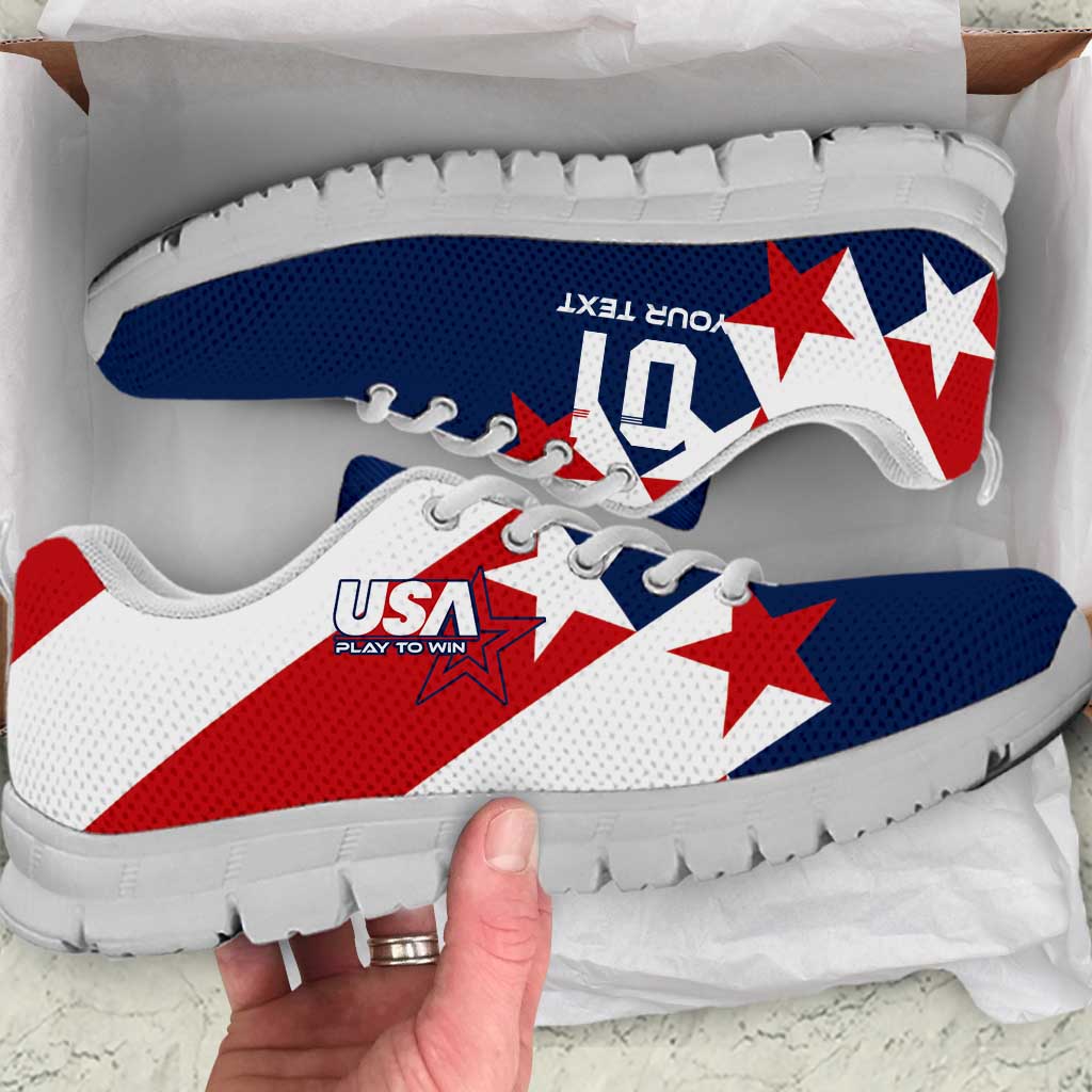 Custom USA Soccer Sneakers Play To Win - Wonder Print Shop